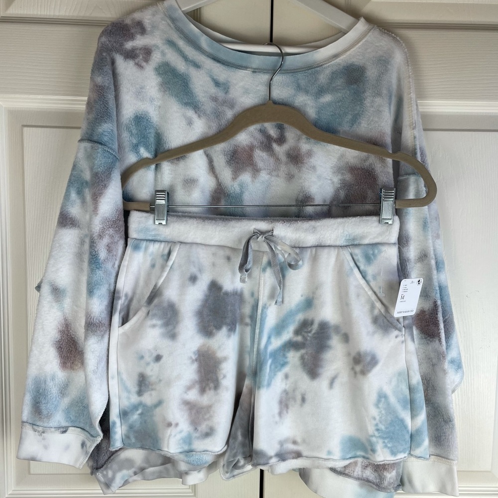 Free People Kelly Washed Set Tie Dye Lounge - Picture 5 of 12